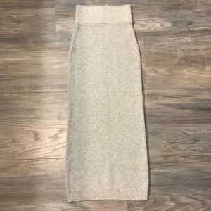 Gray knit skirt - high quality